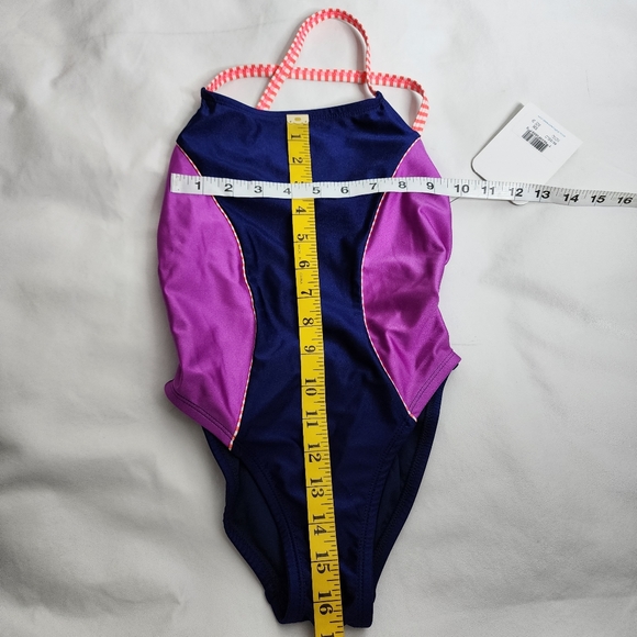 Dolfin Uglies Competition Swimsuit One Piece Revibe Hi-Shine Indigo Size 28 NWT - Picture 5 of 16